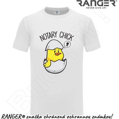Ranger tričko motív Notary Chick biela
