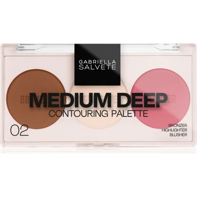 Gabriella Salvete Contouring Palette kontúrovacia paletka na tvár 02 Medium Deep 9 g