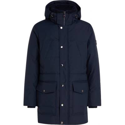 Tommy Hilfiger Анорак Tommy Hilfiger Men's Padded Utility DWR Hooded Thigh Length Parka - Desert Sky