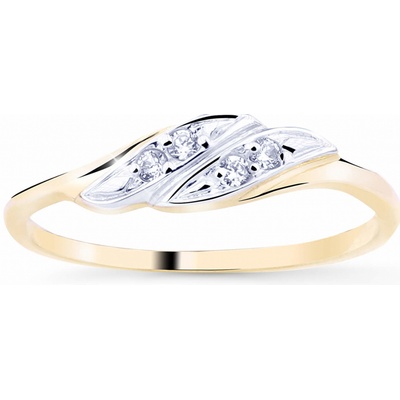 Cutie Jewellery Půvabný zlatý se zirkony Z8021 10 X 1 – Zboží Dáma