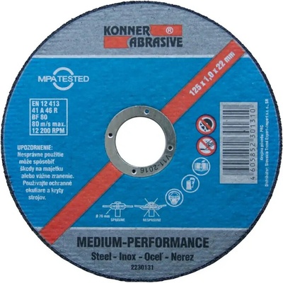 Kotúč KONNER D603 230x2,0x22 mm, rezný na kov