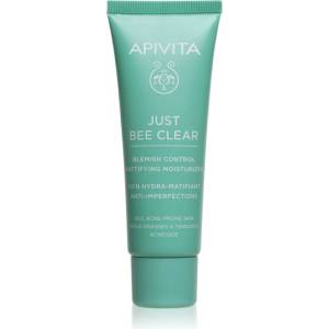 APIVITA Just Bee Clear Blemish Control Moisturizer хидратиращ крем за лице с ниацинамид 40ml