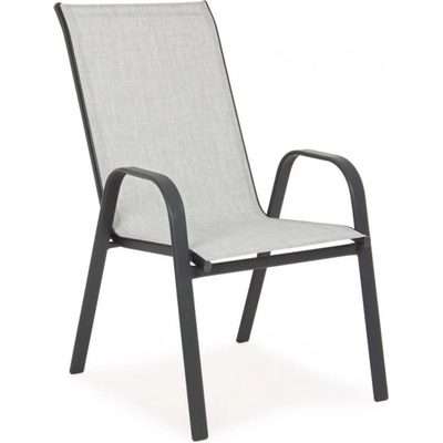 Bizzotto Градински стол MARTINEZ 56x65x90 светло сив (0802978)