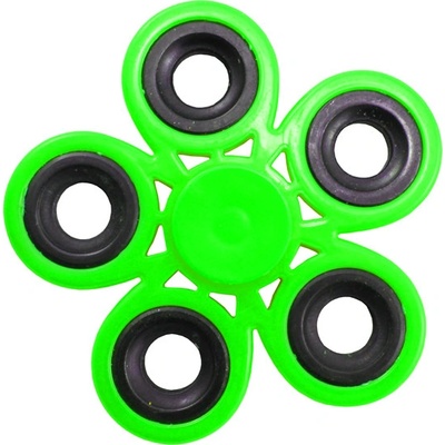 Fidget Spinner 5 fingers zelený