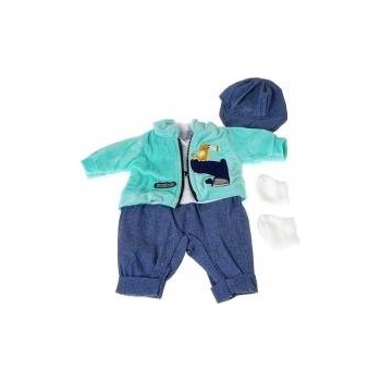 Mádara Doll clothes 45cm blue-white 565401 Adar