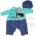 Mádara Doll clothes 45cm blue-white 565401 Adar