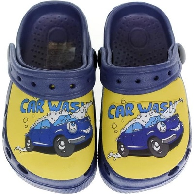 Crocs detské modro-žlté Auto