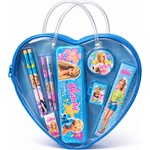  Ученически комплект Barbie в сърцевидна чантичка 7 части