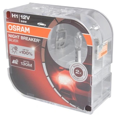 Крушка osram h1, 12v, 55w, 3200k, 2 броя