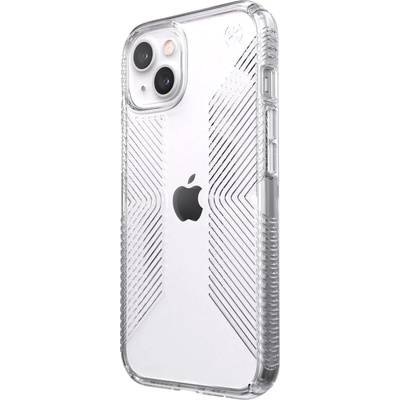 Speck Калъф за Apple iPhone 13, поликарбонатов, Speck iPhone 13 Presidio Perfect Clear Grip(141693-5085), удароустойчив, антимикробно покритие Microban, прозрачен (141693-5085)