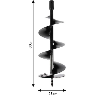 KraftRoyal Свредлo за моторен бензинов свредел за дупки 250х800мм (1869-250)