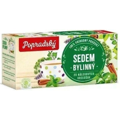 Popradský čaj bylinný čaj Sedm bylin 20 sáčků