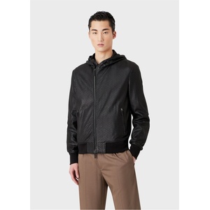 Emporio Armani Яке Emporio Armani Leather Jacket - Black