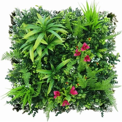 Umělá živá zelená stěna MIX DRACAENA, 50 x 50cm, plocha 0,25m2