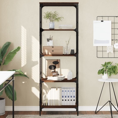 zahrada-XL Knihovna s 5 policemi hnědý dub 59x35x171 cm kompozitní dřevo