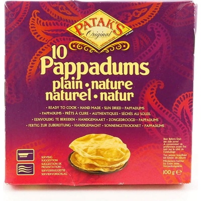 Patak's Chleb Pappadums 100 g – Sleviste.cz