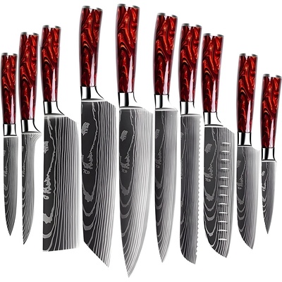 HARAHU Комплект кухненски ножове Onomichi - Кафяв KP20059 (ON-20059)