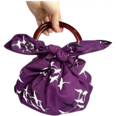 Japonský šátek Furoshiki Taška Jeřábi