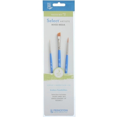 Princeton Artist Brush Selectartiste Multi-Technique 2 Комплект четки 3 бр (P3750SET102)