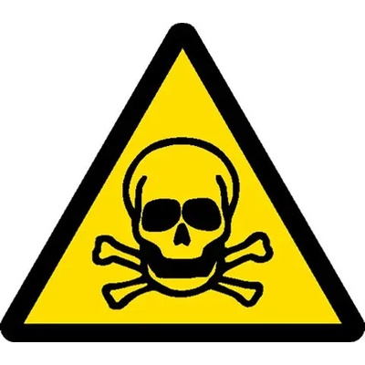 Značka Riziko toxicity, plast 200x200 mm