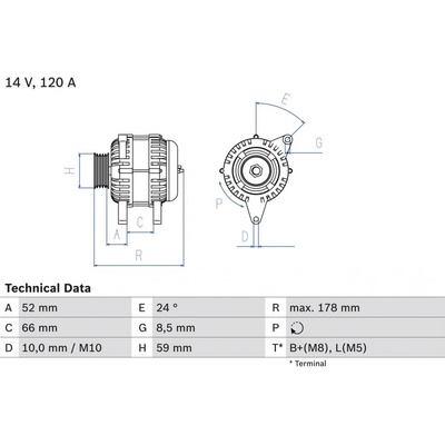 Generátor BOSCH 0 986 049 061