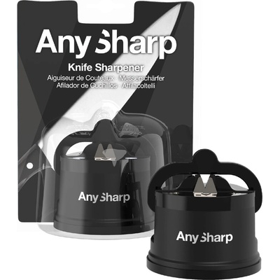 AnySharp Brúska na nože Premium s plastovým telom v blistru, čierna ANYSHARPBLACK