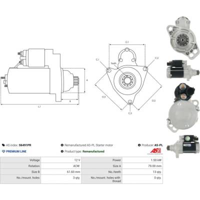 Startér AS-PL S6491PR