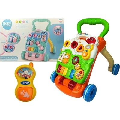 Lean Toys multifunkčné s klavírom zeleno oranžová