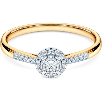 SAVICKI Годежен пръстен Savicki: двуцветно злато, диамант