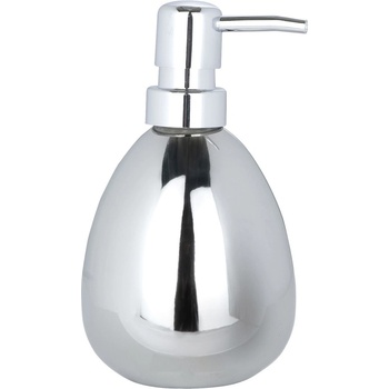 WENKO Дозатор за течен сапун Wenko - Polaris, керамика, 370 ml, 9.5 х 16.2 х 9 cm, лъскав хром (19892100)