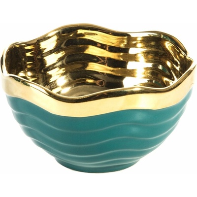 Eurofirany keramická miska MAJA 01 14X14X8cm tyrkysová