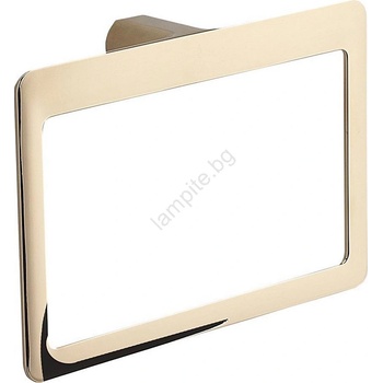 Gedy - Стенна закачалка за кърпи PIRENEI 15x23 cm златна (SH0891)