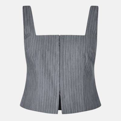 Jack Wills Women's Pinstripe Corset Top - FlkStone Pins