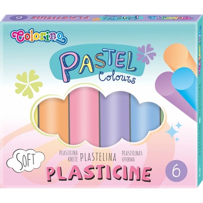 Patio Colorino pastel plastelina 6 ks