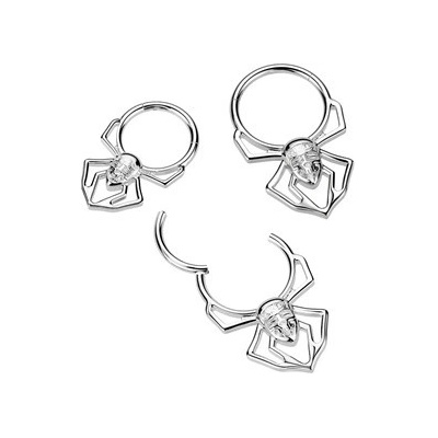Šperky4U Segment kruh spider helix cartilage tragus piercing TITAN TIT1445-1210