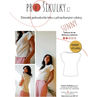 Dámské jednoduché tričko SUNNY | 32-60 - Česky – Zboží Dáma