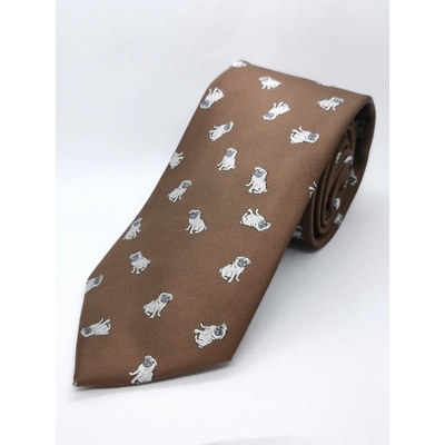 Decofashion Kravata se psem mopsem