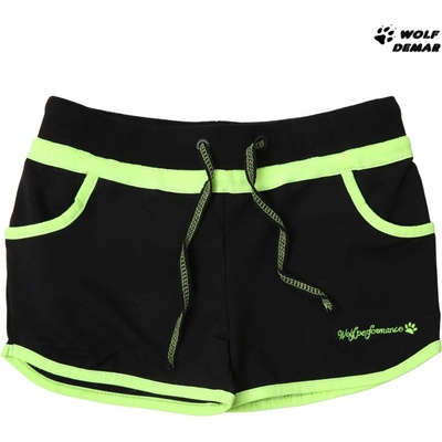 Wolf dívčí kratasy černé se zelinkavou