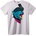 NOONEBRAND Тениска Пънк Котка с Mohawk и Бандана - 2XL, White