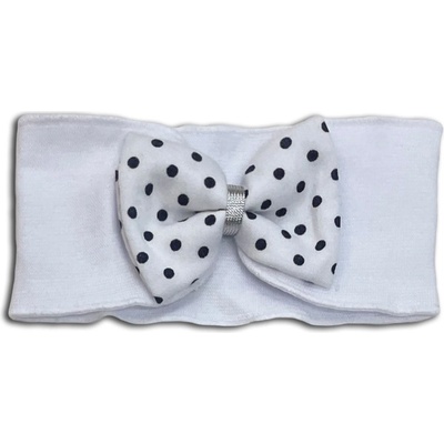 Dívčí čelenka Modré puntíky