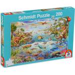Schmidt Spiele Пъзел Schmidt от 200 части - Светът на динозаврите (56253) - ozone