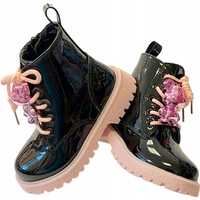 Miss e trapery lehce zateplené lakované medvídek černé