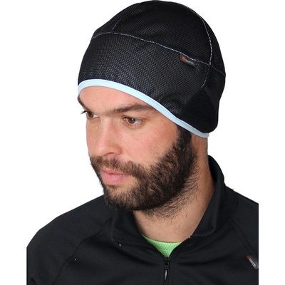 Infit 0466 Hill čepice černá s blankyt modrým lemem