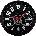 NeXtime Стенен часовник Modern Gear Clock черен (3259ZW)