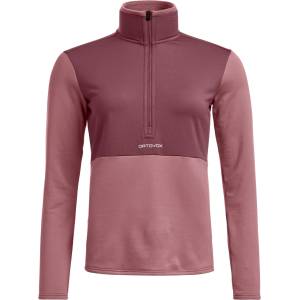 ORTOVOX Дамски поларен пуловер Ortovox Women's Fleece Light Zip Neck Fleece jumper - Dusk Rose (105-7805-0213)