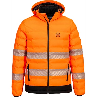 Portwest HI-VIS S548 / Светлоотразително ултразвуково отопляемо тунелно яке - Hv оранжево/черно XXL (S548OBRXXL)