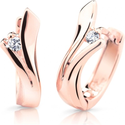 Cutie Jewellery - diamonds Náušnice DZ6434-1795 typu kreole ze zlata s brilianty