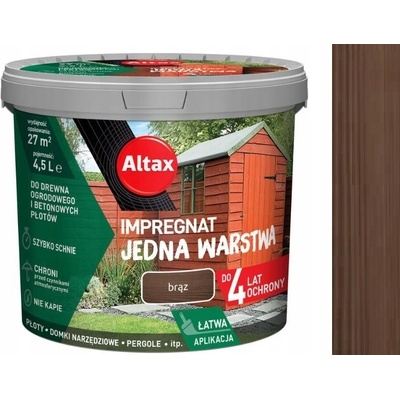Impregnace Altax na dřevo hnědá 4,5 l venkovní