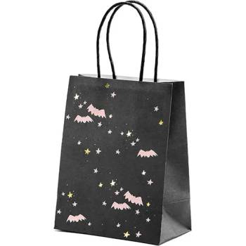Image 1 of PartyDeco Черна подаръчна торбичка - Прилепи