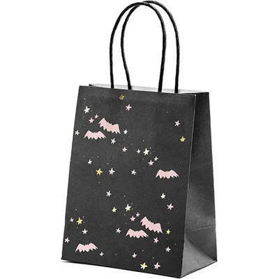 PartyDeco Черна подаръчна торбичка - Прилепи